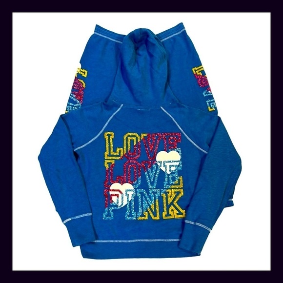 Vintage PINK Blue Rainbow Mega Bling Glitter Matching Set Size Extra Small - Picture 1 of 13